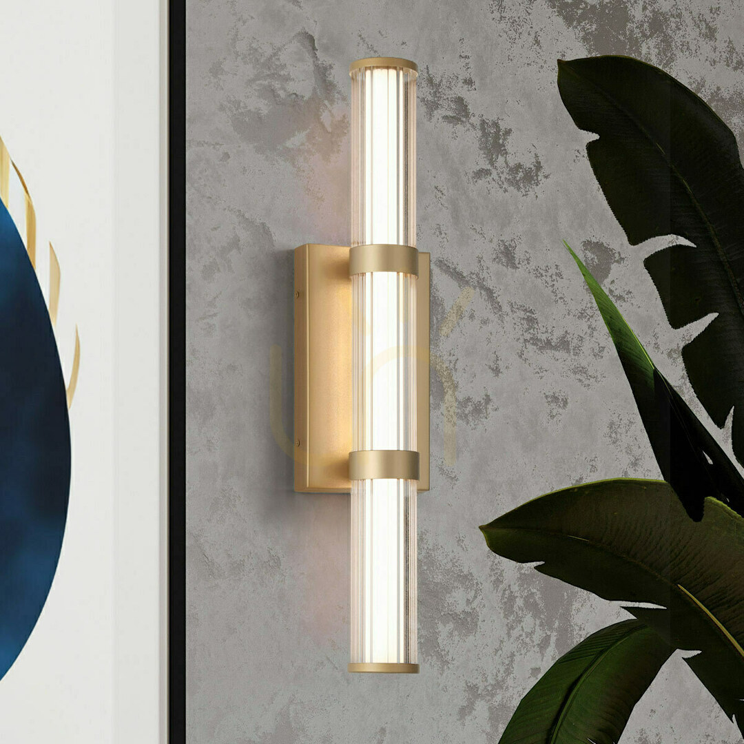 Show Medium LED wall lamp FAYTON - Brushed gold QUINTIESSE Medium LED wall lamp FAYTON - Brushed gold QUINTIESSE