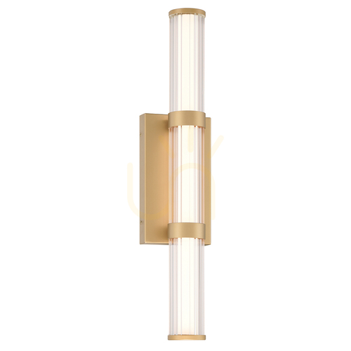 Check Medium LED wall lamp FAYTON - Brushed gold QUINTIESSE