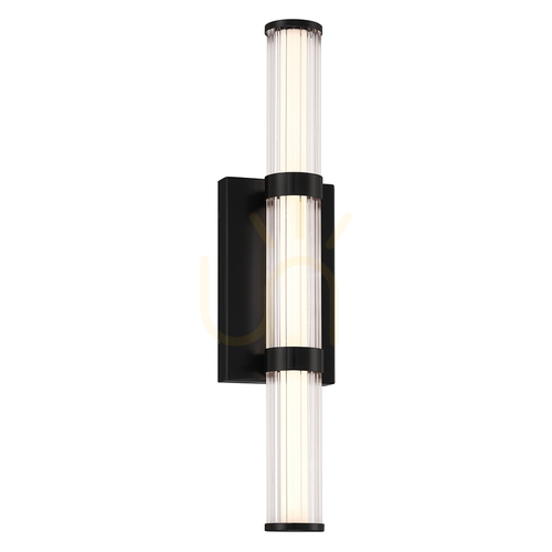 Check Medium LED wall lamp FAYTON - Matte black QUINTIESSE