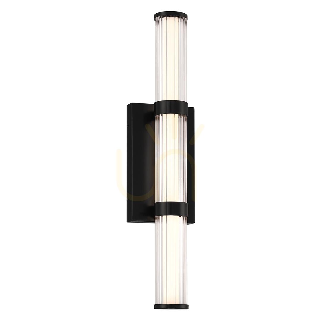 Medium LED wall lamp FAYTON - Matte black QUINTIESSE