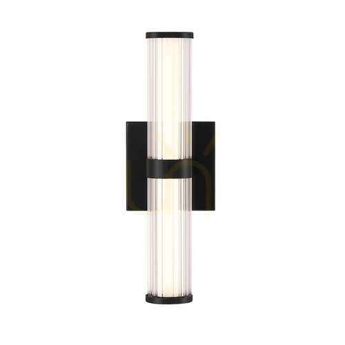 Check FAYTON small LED wall lamp - Matte black QUINTIESSE