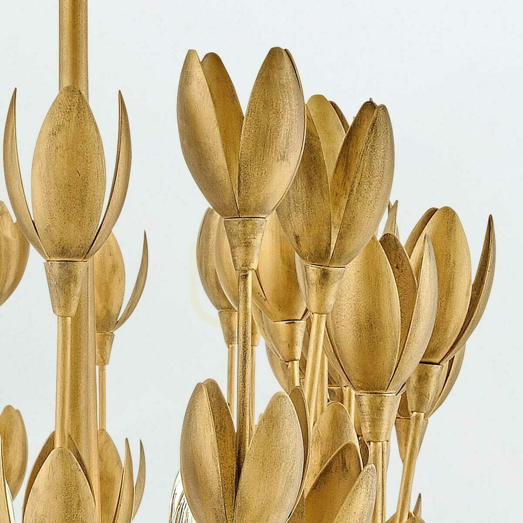 Display FLORA island lamp - 10 light sources - Oxidized gold QUINTIESSE FLORA island lamp - 10 light sources - Oxidized gold QUINTIESSE