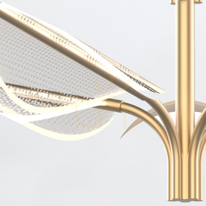 FLORIANA large LED pendant lamp - Natural brass QUINTIESSE 4 FLORIANA large LED pendant lamp - Natural brass QUINTIESSE small 4