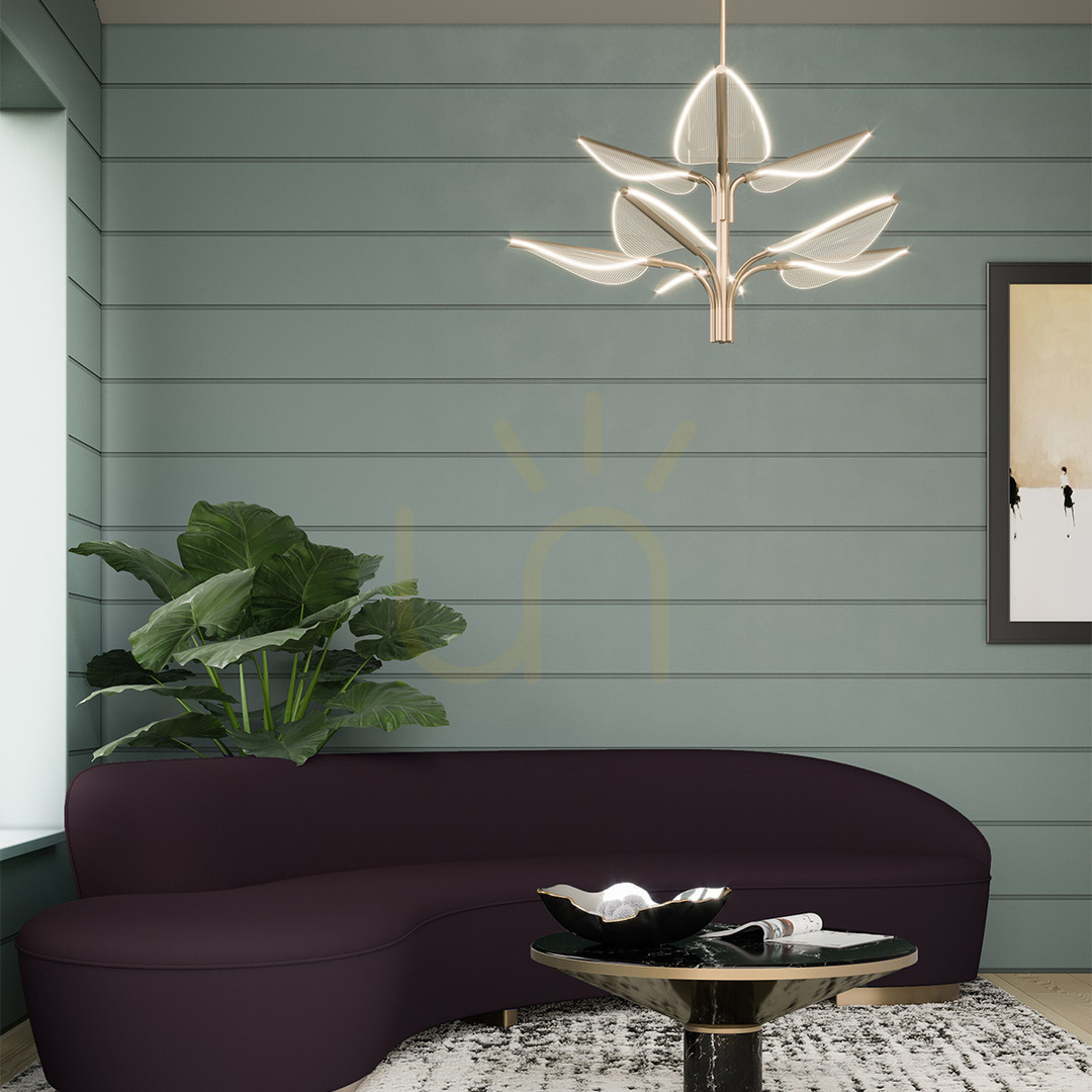 Preview FLORIANA large LED pendant lamp - Natural brass QUINTIESSE FLORIANA large LED pendant lamp - Natural brass QUINTIESSE