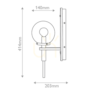 GILDA wall lamp - 1 light source - Black, classic brass QUINTIESSE 2 GILDA wall lamp - 1 light source - Black, classic brass QUINTIESSE small 2