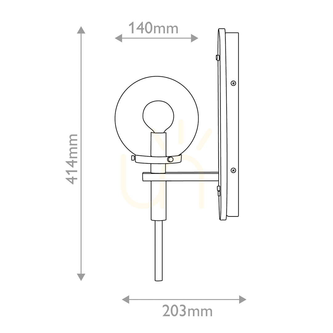 Preview GILDA wall lamp - 1 light source - Black, classic brass QUINTIESSE GILDA wall lamp - 1 light source - Black, classic brass QUINTIESSE