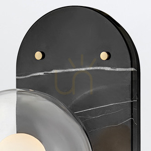 GILDA wall lamp - 1 light source - Black, classic brass QUINTIESSE 4 GILDA wall lamp - 1 light source - Black, classic brass QUINTIESSE small 4