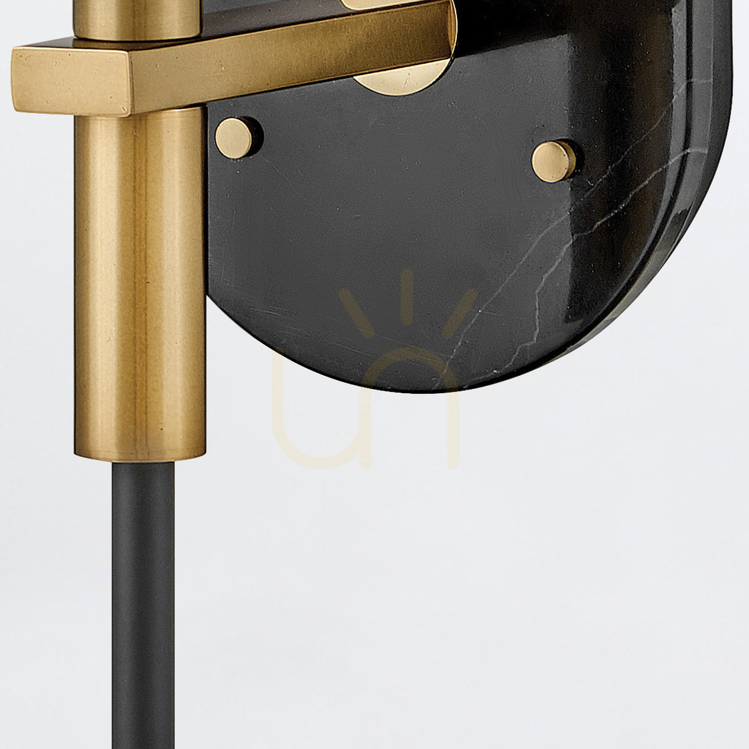 View GILDA wall lamp - 1 light source - Black, classic brass QUINTIESSE GILDA wall lamp - 1 light source - Black, classic brass QUINTIESSE