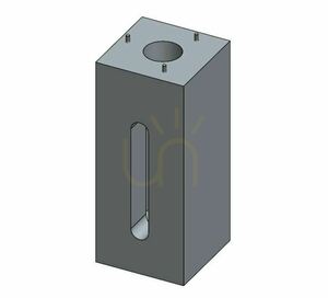 Concrete foundation 7668 for poles and garden lanterns, 30 × 30 × 73 cm – NORLYS small 2