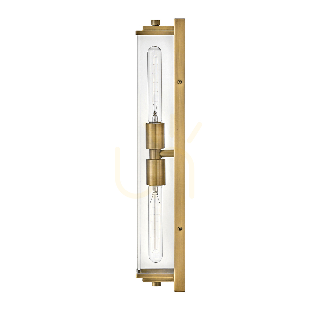 Show HENRI wall lamp - 2 light sources - Classic brass QUINTIESSE HENRI wall lamp - 2 light sources - Classic brass QUINTIESSE