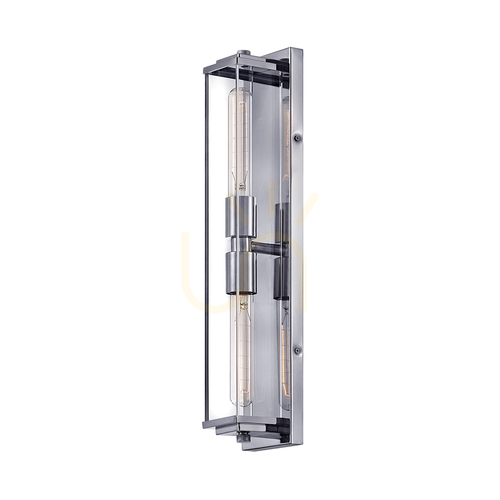 Check HENRI wall lamp - 2 light sources - Polished chrome QUINTIESSE