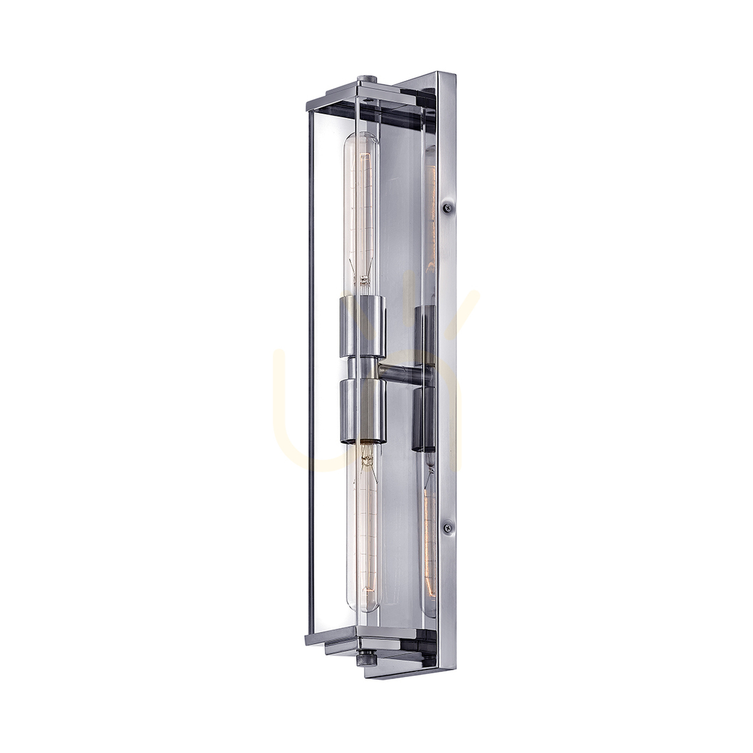 View HENRI wall lamp - 2 light sources - Polished chrome QUINTIESSE HENRI wall lamp - 2 light sources - Polished chrome QUINTIESSE