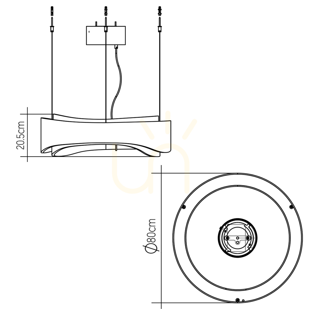 Preview HORIZON QUINTIESSE large LED pendant lamp HORIZON QUINTIESSE large LED pendant lamp