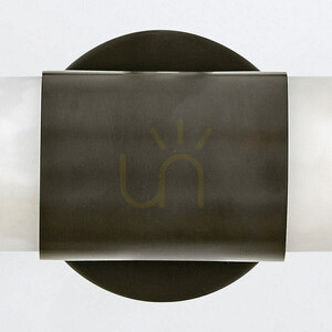 Medium LED wall lamp IBIZA - Oxidized black QUINTIESSE small 6