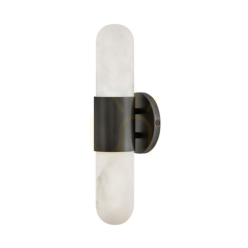 Check Medium LED wall lamp IBIZA - Oxidized black QUINTIESSE