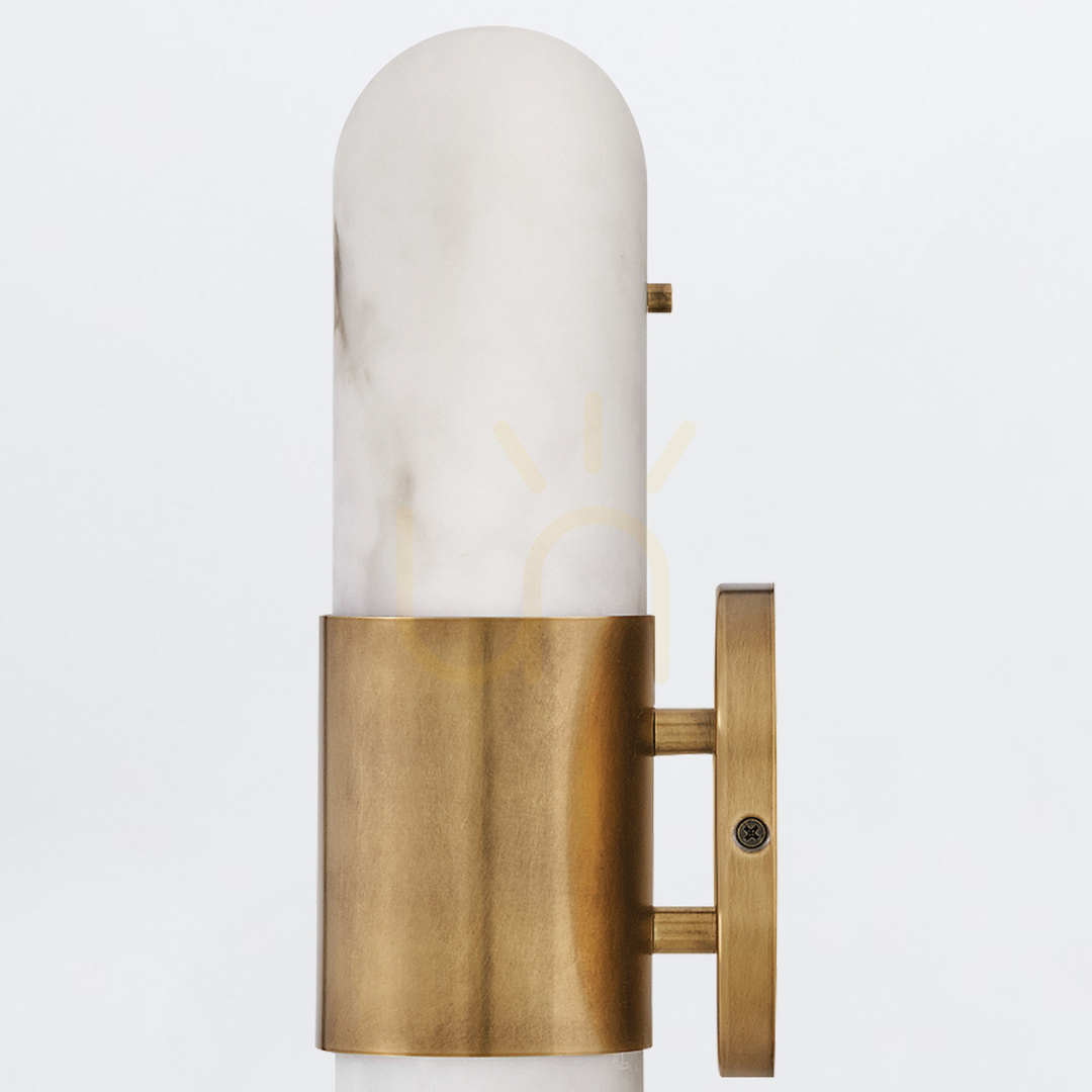 View Medium LED wall lamp IBIZA - Classic brass QUINTIESSE Medium LED wall lamp IBIZA - Classic brass QUINTIESSE