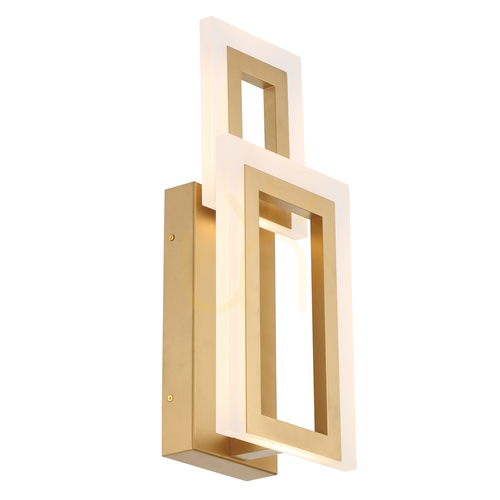 Check Wall lamp INIZIO - Brushed gold QUINTIESSE