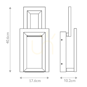 Wall lamp INIZIO - Matte black QUINTIESSE small 2