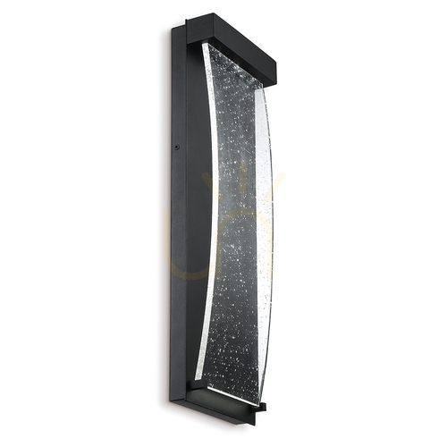 Check Medium wall lantern KABO - Textured black QUINTIESSE