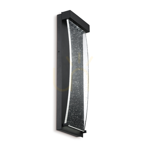 Check Small wall lantern KABO - Textured black QUINTIESSE
