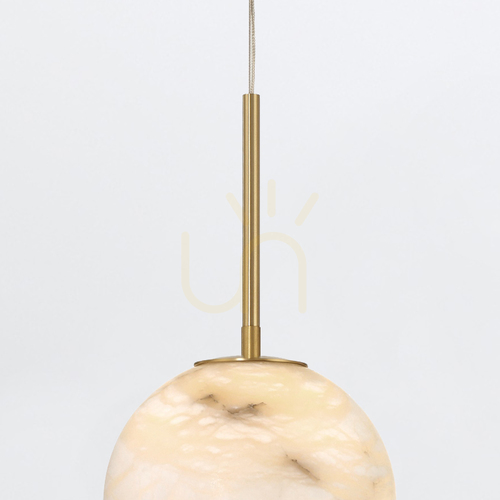 Check KEPLER small pendant lamp - 1 light source - Brushed gold QUINTIESSE