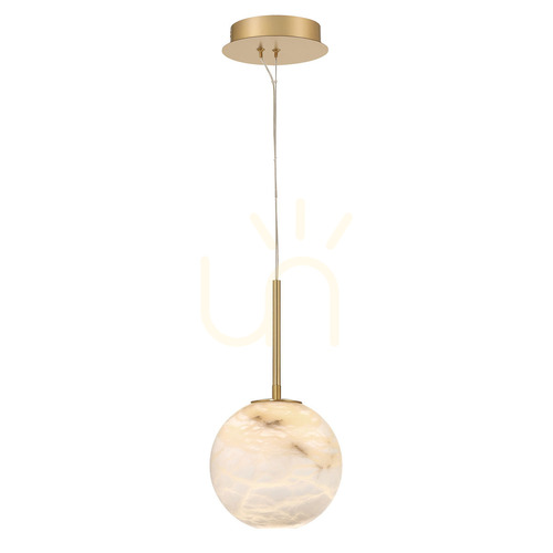 Check KEPLER small pendant lamp - 1 light source - Brushed gold QUINTIESSE