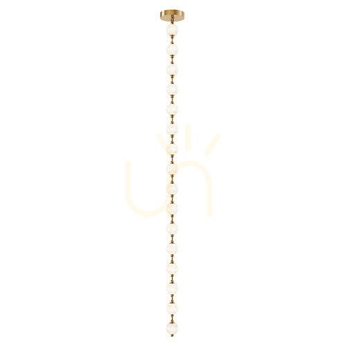 Check MARNI LED pendant lamp - Natural brass QUINTIESSE