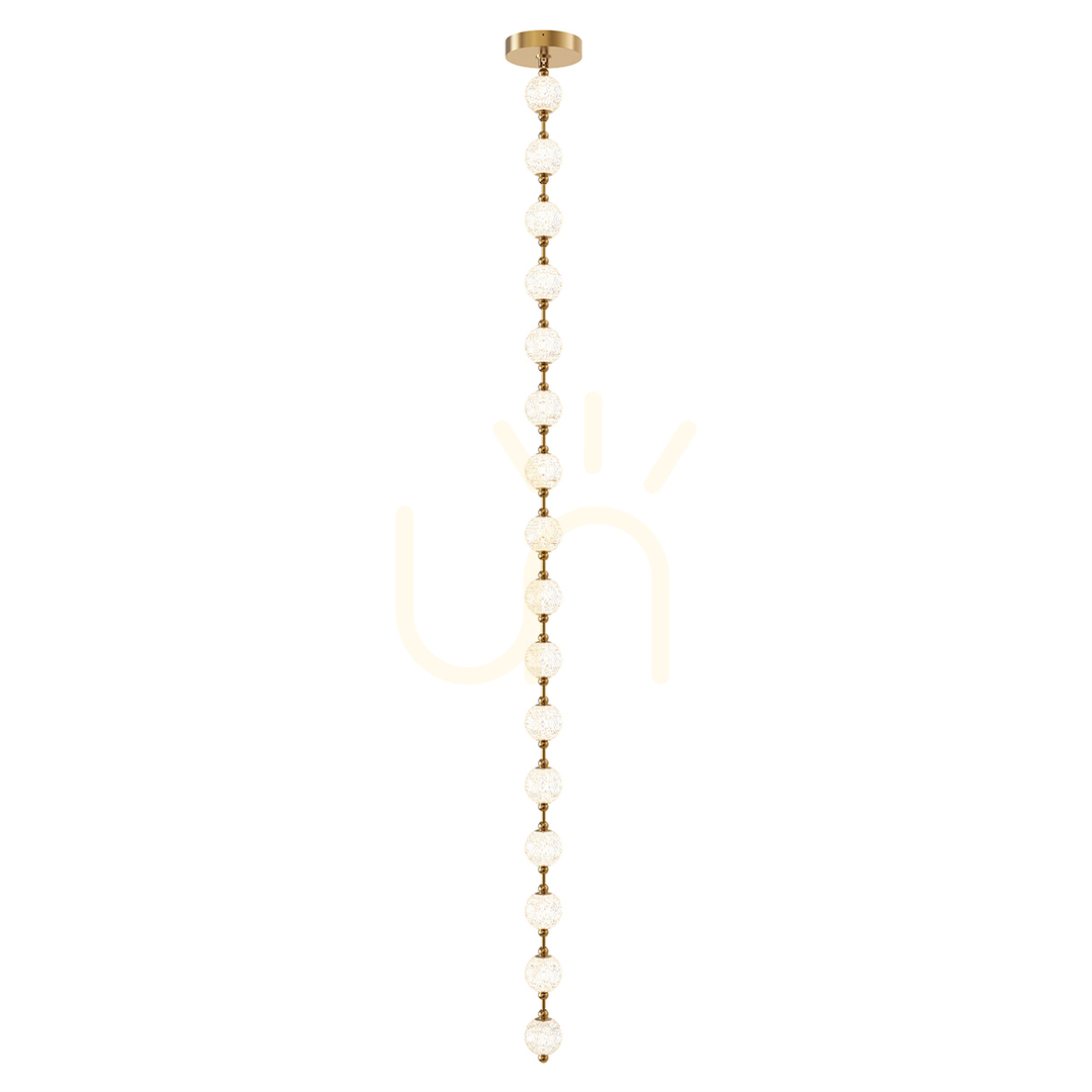 View MARNI LED pendant lamp - Natural brass QUINTIESSE MARNI LED pendant lamp - Natural brass QUINTIESSE