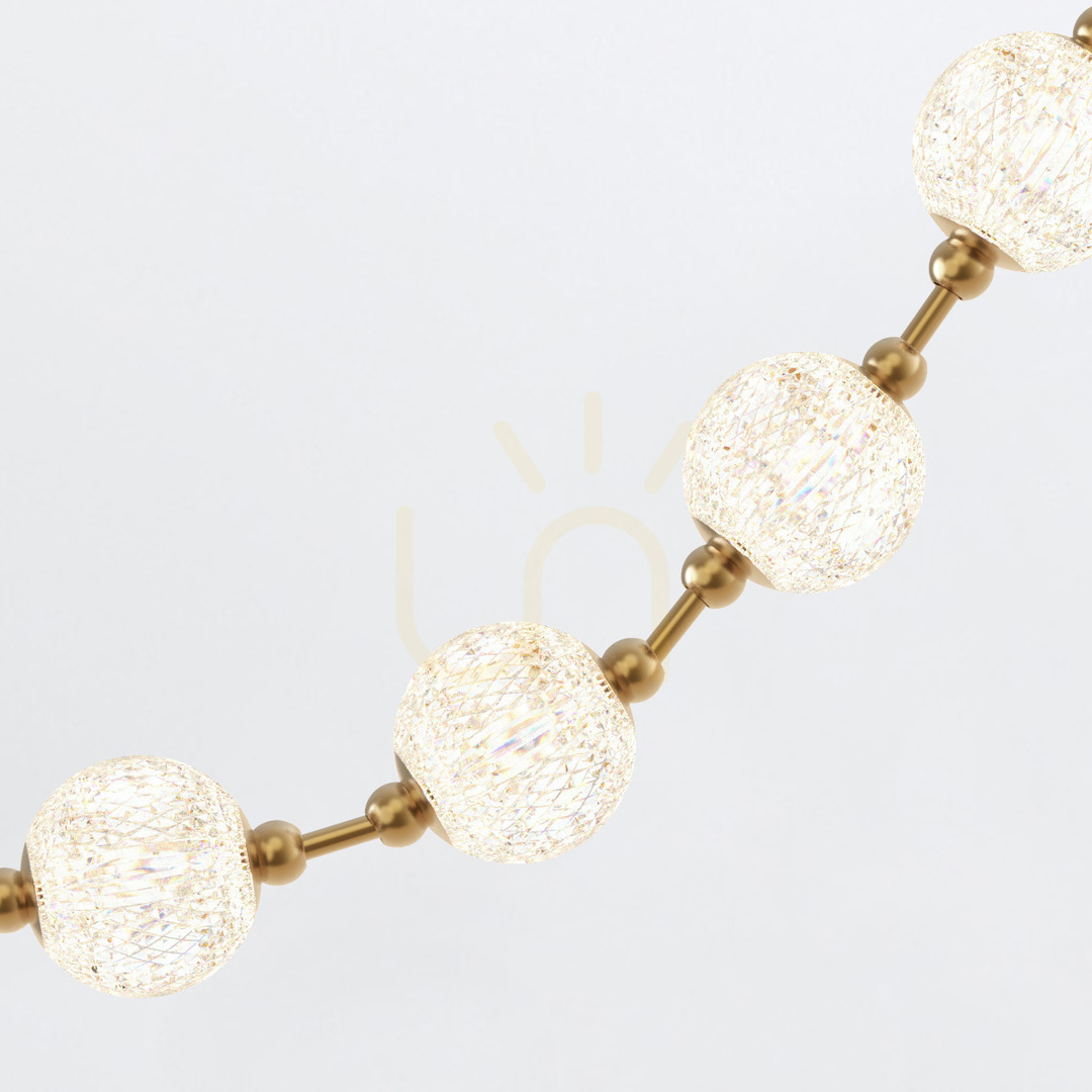 View MARNI LED pendant lamp - Natural brass QUINTIESSE MARNI LED pendant lamp - Natural brass QUINTIESSE