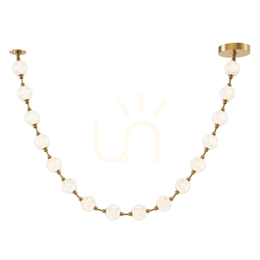 MARNI LED pendant lamp - Natural brass QUINTIESSE