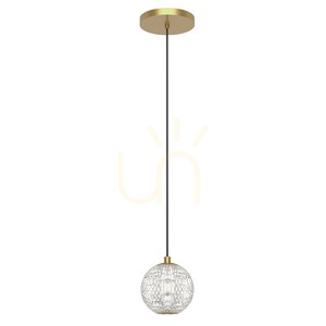 MARNI small LED pendant lamp - Natural brass QUINTIESSE 0 MARNI small LED pendant lamp - Natural brass QUINTIESSE small 0