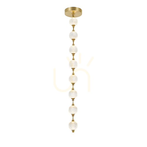 Check MARNI LED pendant lamp - Natural brass QUINTIESSE