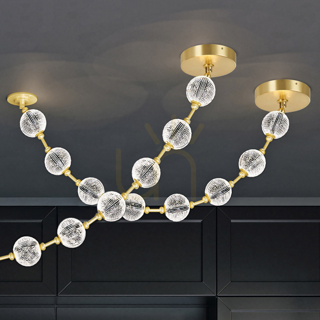 Preview MARNI LED pendant lamp - Natural brass QUINTIESSE MARNI LED pendant lamp - Natural brass QUINTIESSE
