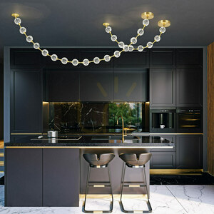 MARNI LED pendant lamp - Natural brass QUINTIESSE 8 MARNI LED pendant lamp - Natural brass QUINTIESSE small 8