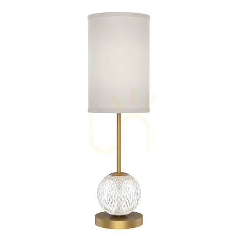 Check MARNI medium LED table lamp - Natural brass QUINTIESSE