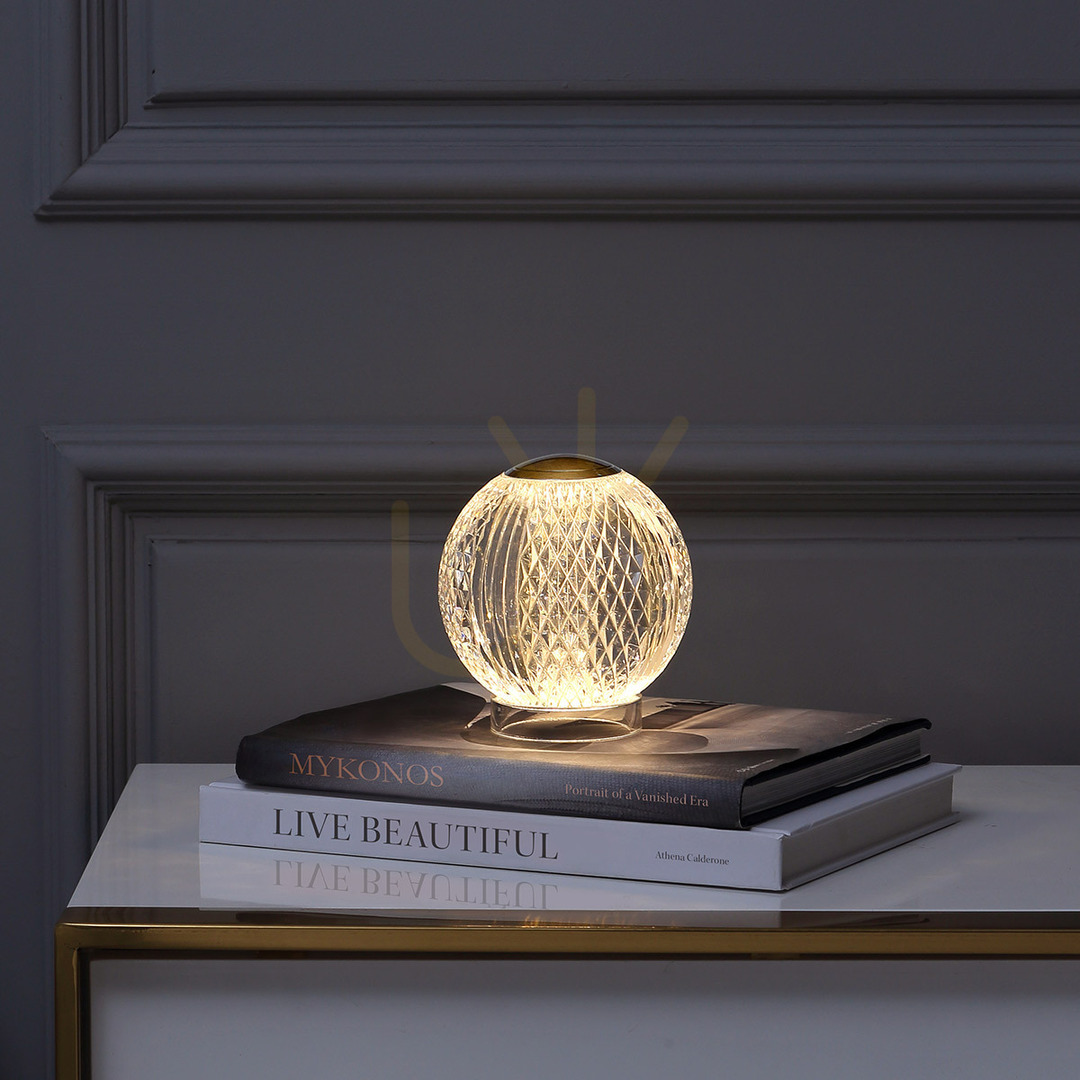 Preview MARNI small LED table lamp - Natural brass QUINTIESSE MARNI small LED table lamp - Natural brass QUINTIESSE