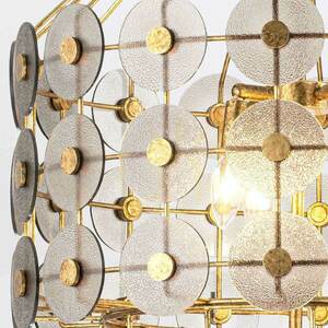 MERIDIAN pendant lamp - 9 light sources - Faded gold QUINTIESSE small 1