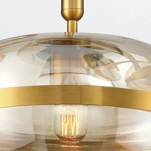 Check NOTTINGHAM pendant lamp - 1 light source - Antique brass QUINTIESSE