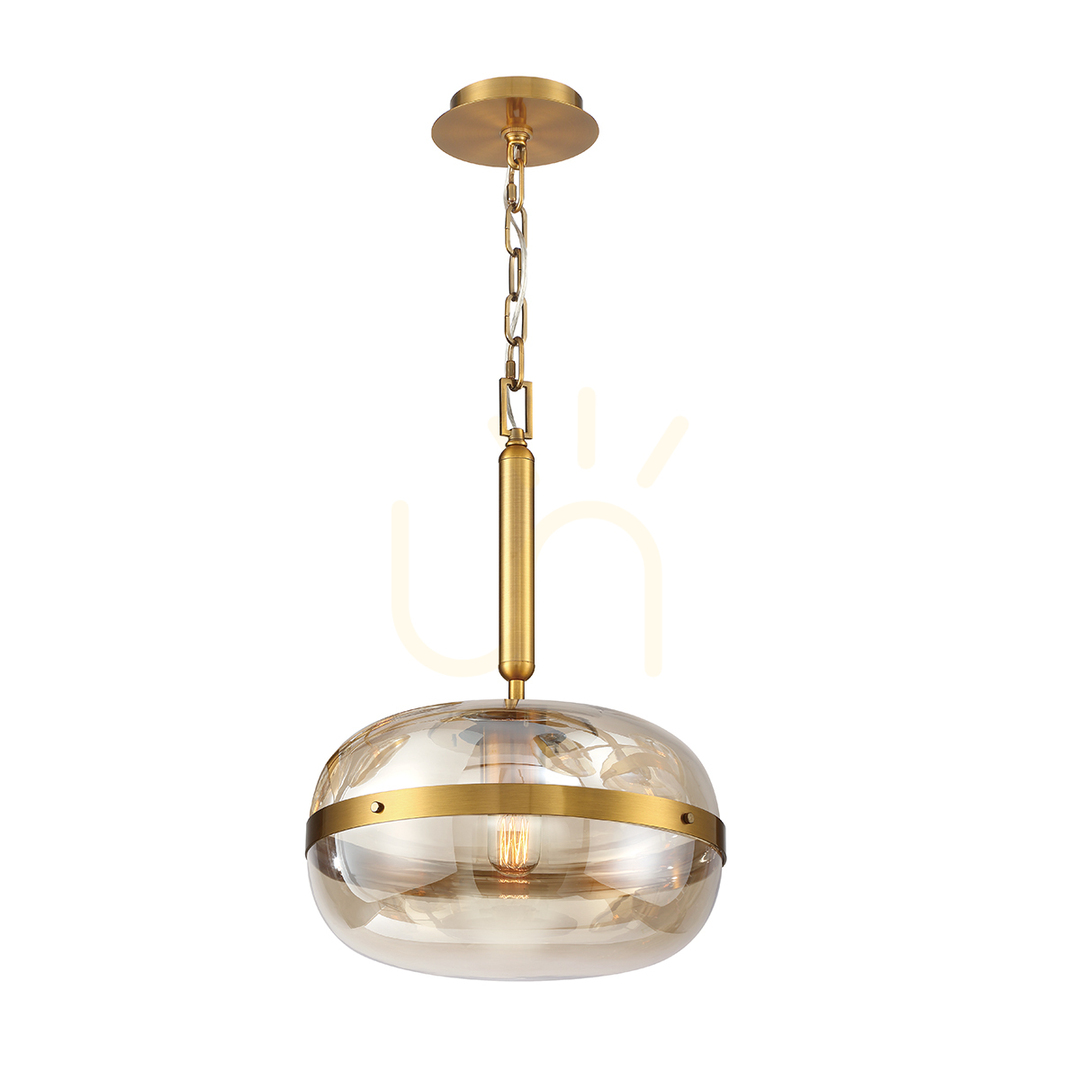 NOTTINGHAM pendant lamp - 1 light source - Antique brass QUINTIESSE