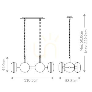 NOTTINGHAM island lamp - 6 light sources - Antique brass QUINTIESSE 2 NOTTINGHAM island lamp - 6 light sources - Antique brass QUINTIESSE small 2