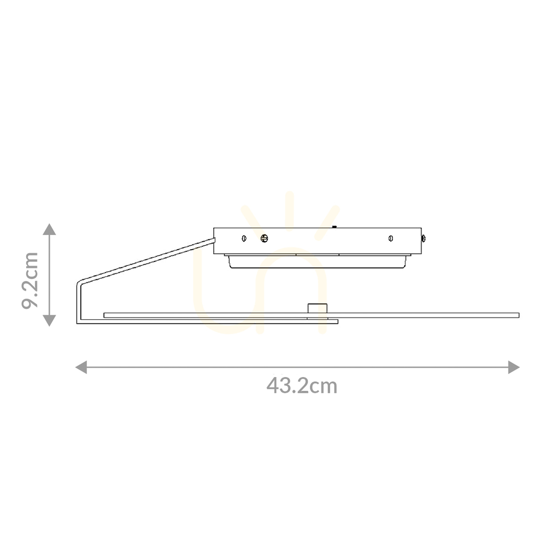 Preview Medium plafond / wall lamp NUVOLA - Brushed gold QUINTIESSE Medium plafond / wall lamp NUVOLA - Brushed gold QUINTIESSE