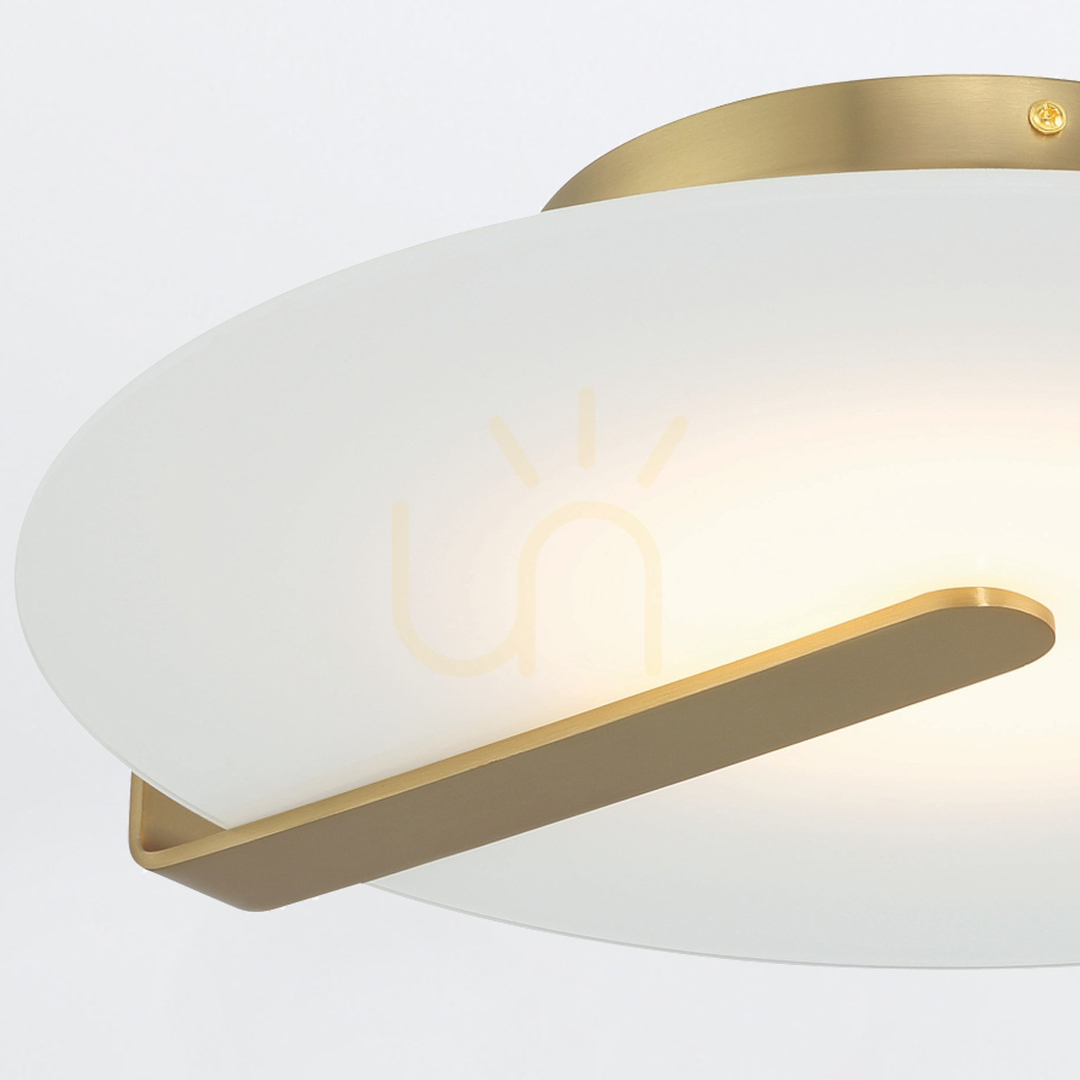 Display Medium plafond / wall lamp NUVOLA - Brushed gold QUINTIESSE Medium plafond / wall lamp NUVOLA - Brushed gold QUINTIESSE