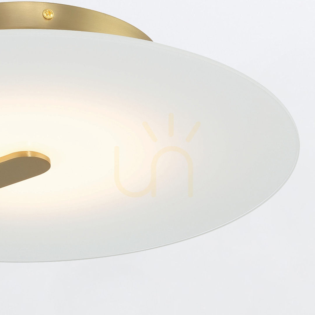 Show Medium plafond / wall lamp NUVOLA - Brushed gold QUINTIESSE Medium plafond / wall lamp NUVOLA - Brushed gold QUINTIESSE