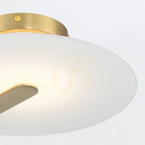 Small plafond / wall lamp NUVOLA - Brushed gold QUINTIESSE small 5