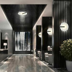 Quintiesse Nuvola Small Ceiling / Wall Light, Matte Black, LED 14 W 3000 K, Ø31 cm small 6