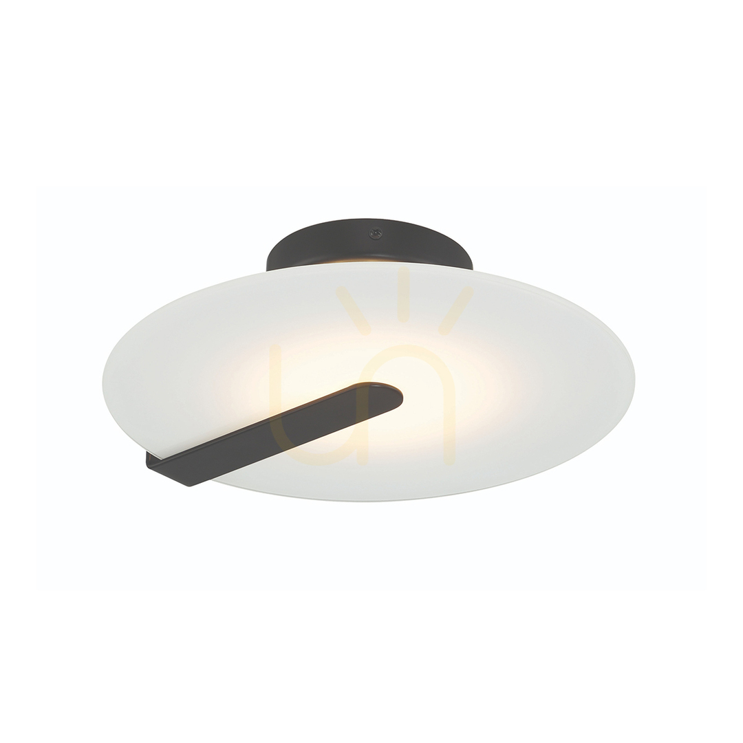 Small plafond / wall lamp NUVOLA - Matte black QUINTIESSE