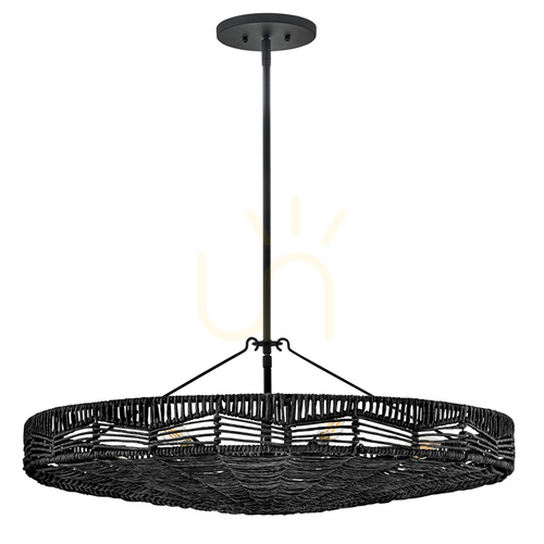 Check OPHELIA pendant lamp - 6 light sources - Black QUINTIESSE