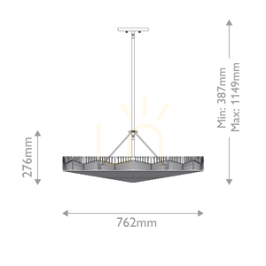 OPHELIA pendant lamp - 6 light sources - Black, caramel beige QUINTIESSE 2 OPHELIA pendant lamp - 6 light sources - Black, caramel beige QUINTIESSE small 2
