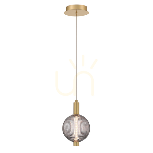 Check PALMAS small pendant lamp - 1 light source - Brushed gold QUINTIESSE