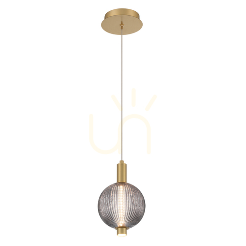 Check PALMAS small pendant lamp - 1 light source - Brushed gold QUINTIESSE